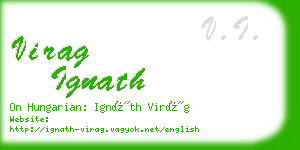 virag ignath business card